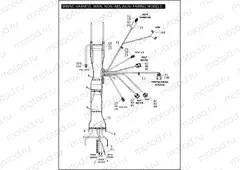 WIRING HARNESS, MAIN, NON-ABS (NON-FAIRING MODELS) (2 OF 5)