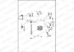 WIRING HARNESS, MAIN, NON-ABS (NON-FAIRING MODELS) (8 OF 8)