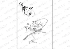 WIRING HARNESS, MAIN NON-ABS - XG750A (FRONT LOWER)