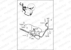 WIRING HARNESS, MAIN NON-ABS - XG750A (FRONT UPPER)