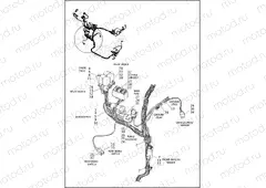 WIRING HARNESS, MAIN NON-ABS - XG750A (REAR LOWER)