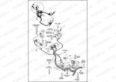 WIRING HARNESS, MAIN NON-ABS - XG750A (REAR UPPER)