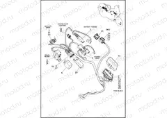 WIRING HARNESS, MAIN RA1250 (2 OF 7)