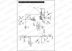 WIRING HARNESS, MAIN - XR1200 (CONTINUED)