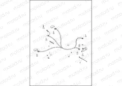 WIRING HARNESS, TURN SIGNALS & LIGHTS, REAR