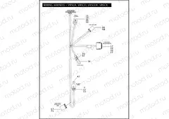 WIRING HARNESS - VRSCA, VRSCD, VRSCDX, VRSCX (CONTINUED)