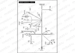 WIRING HARNESS - VRSCR (CONTINUED)