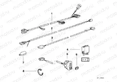 Wiring set for electr.windshield