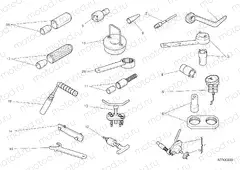 WORKSHOP SERVICE TOOLS, ENGINE [MOD:M 1200S]