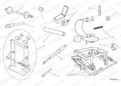 WORKSHOP SERVICE TOOLS, FRAME [MOD:SCR800DS]