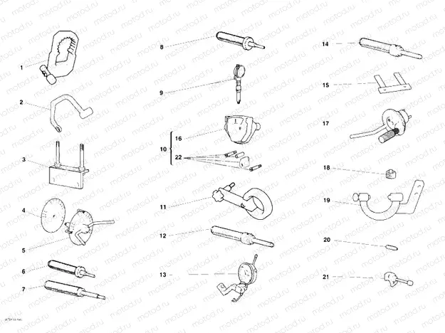 001 - WORKSHOP SERVICE TOOLS, ENGINE » UNCLASSIFIED