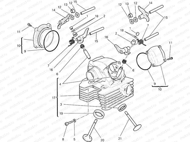 014 - VERTICAL CYLINDER HEAD (2) » VALVE DRIVE