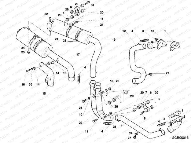 019 - EXHAUST SYSTEM » EXHAUST SYSTEM