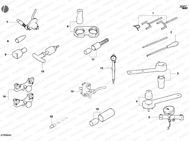 01A - WORKSHOP SERVICE TOOLS, ENGINE » UNCLASSIFIED