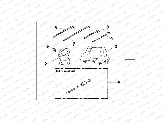 08B-70-01 KIT, NAVI G3 ATT