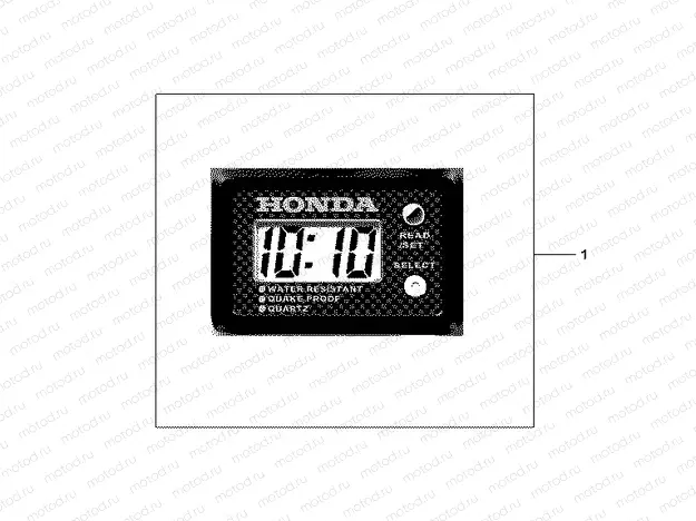08E-70-01 MINI CLOCK: 3.5 X 2.3 X 1 CM