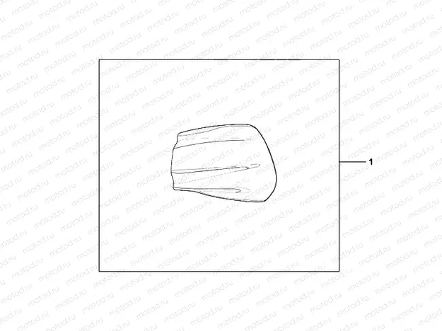 08F-48-01 AIR BOX COVER GARNISH SILVER