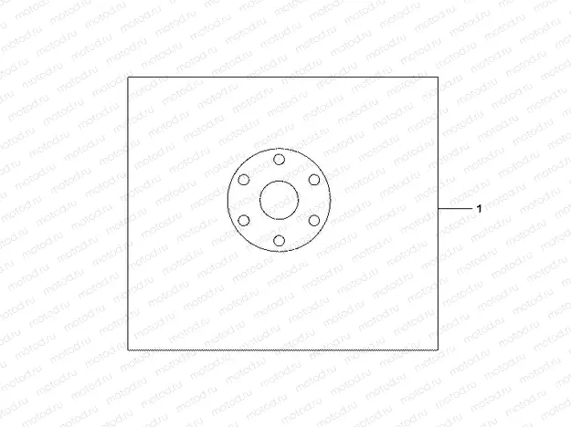 08F-48-10 CRANKCASE COVER SET SIENNE RED