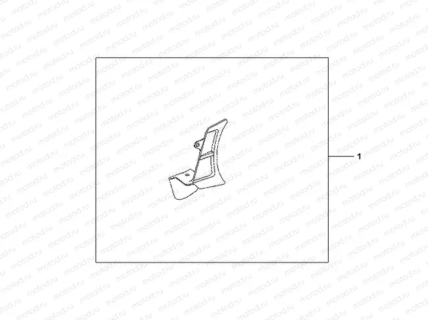 08F-62-02 REAR BRAKE AIR GUIDE TITANIUM