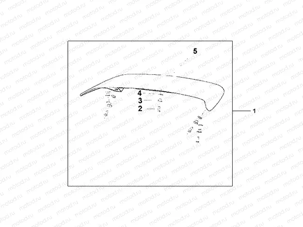08F-64-05 TOP BOX SPOILER DIGITAL SILVER