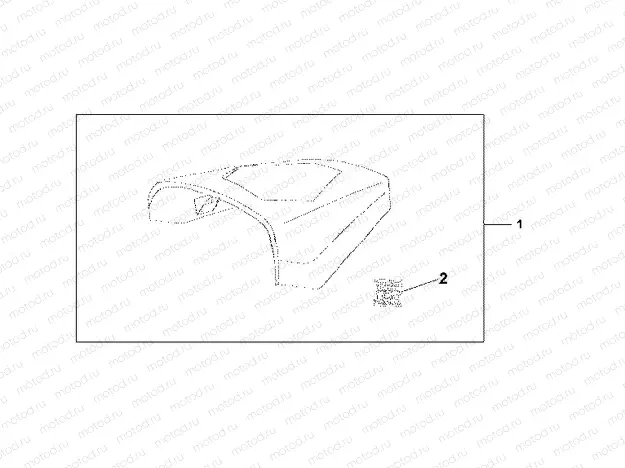 08F-74-02 REAR SEAT COWL BLACK