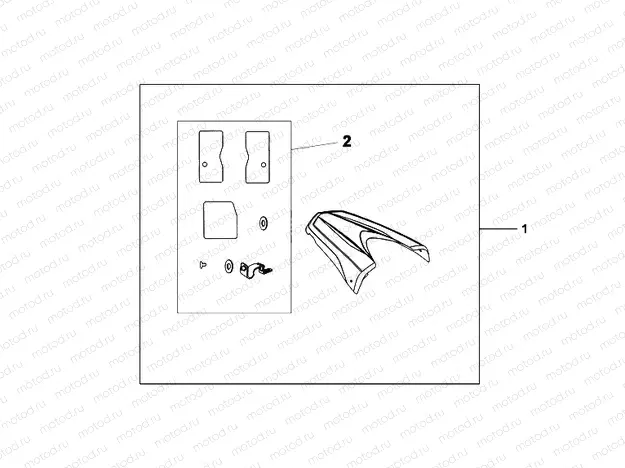 08F-74-08 REAR SEAT COWL NH-A84P