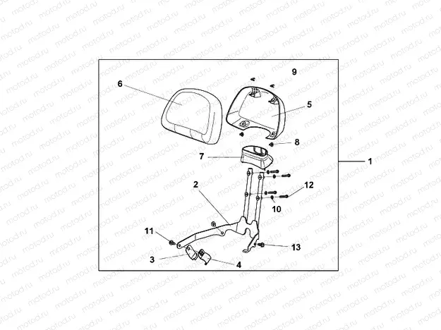 08F-75-02 BACKREST * RP179P *