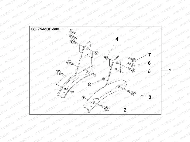 08F-75-02 BACKREST STAY