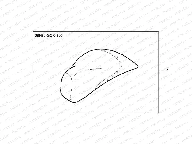 08F-80-01 SEAT COVER