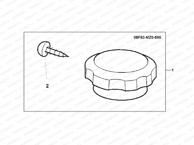 08F-83-01 CHRM RADIATOR CAP