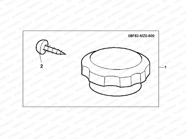 08F-83-01 CHRM RADIATOR CAP
