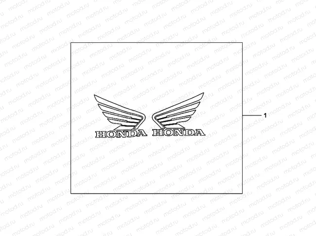 08F-84-01 3D LOGO KIT HONDA