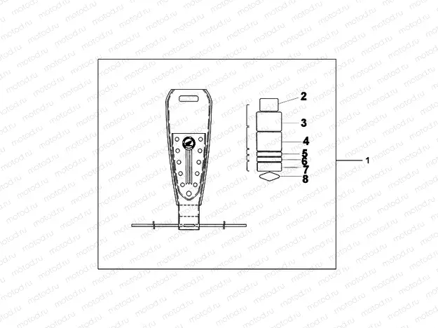 08F-86-02 LEATHER TANKBELT (STUDDED)