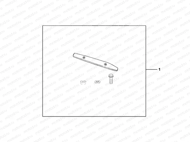 08F-88-01 KIT MUFFLER GARNISH SILVER