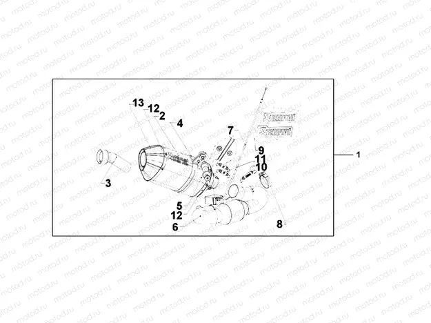 08F-88-02 TITANIUM SLIPON EXH ABS CBR1000