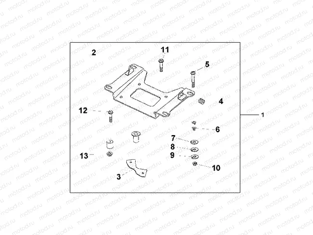 08L-13-01 REAR CARRIER BASE