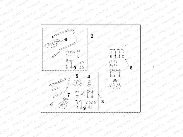 08L-41-01 PANNIER STAY SET