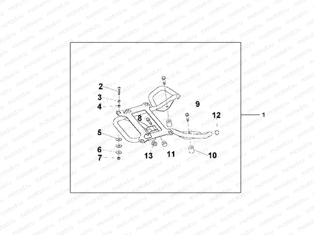 08L-42-01 REAR CARRIER STAY @ 125