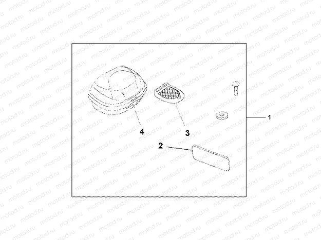 08L-51-03 TOP BOX 35L EXALIBUR GRAY