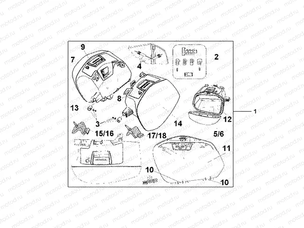 08L-51-07 29L PANNIER SET SUNBEAM WHITE