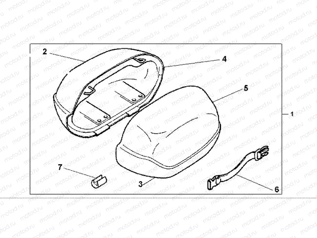08L-51-07 BIG SADDLE BAG LID