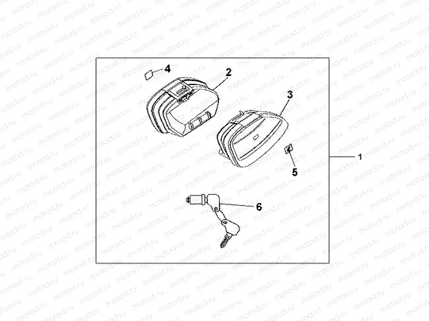 08L-51-10 NARROW PANNIER SET