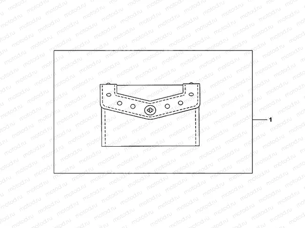 08L-52-02 LEATHER POUCH (STUDDED)