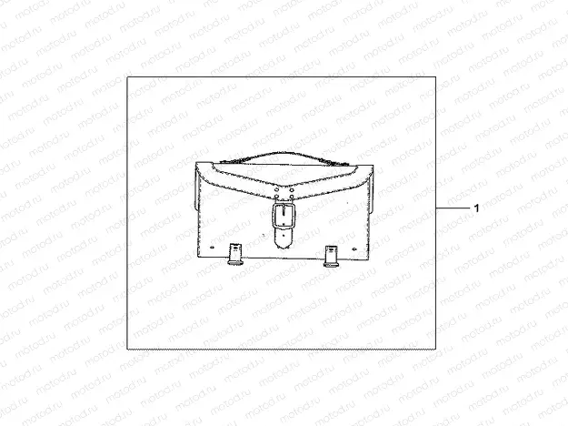 08L-52-04 LEATHER TOPCASE (PLAIN)