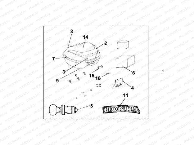 08L-55-01 TOP BOX 35 L R-302MP