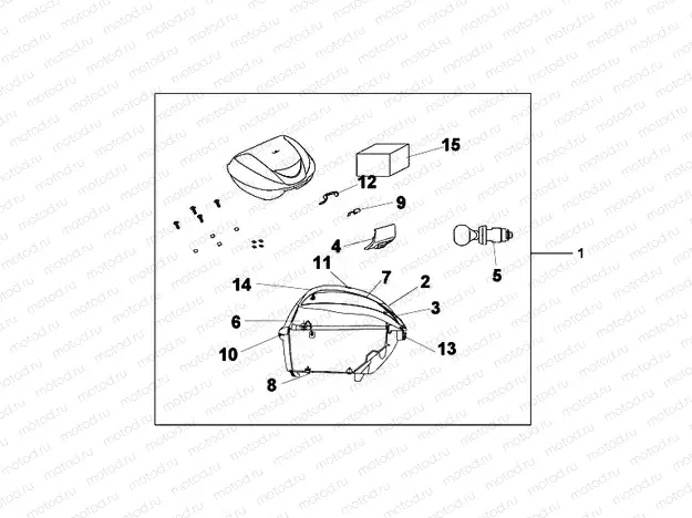 08L-55-01 TOP BOX 35 L VELVET RED METALLIC