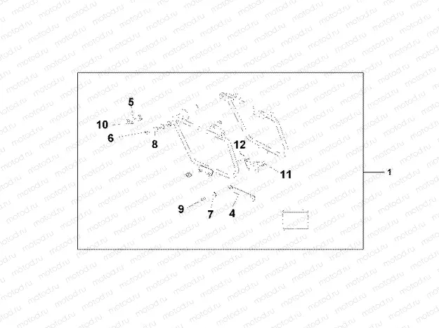 08L-56-01 LEATHER SADDLEBAG STAY SET