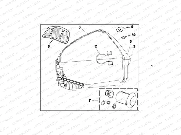 08L-72-05 45L TOP BOX TITANIUM BLADE