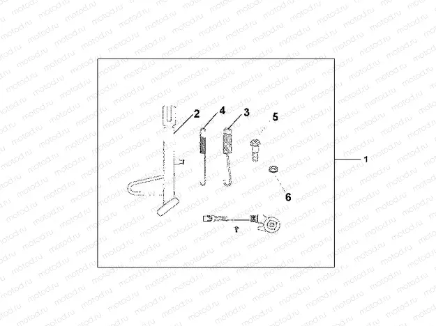 08M-50-01 SIDE STAND