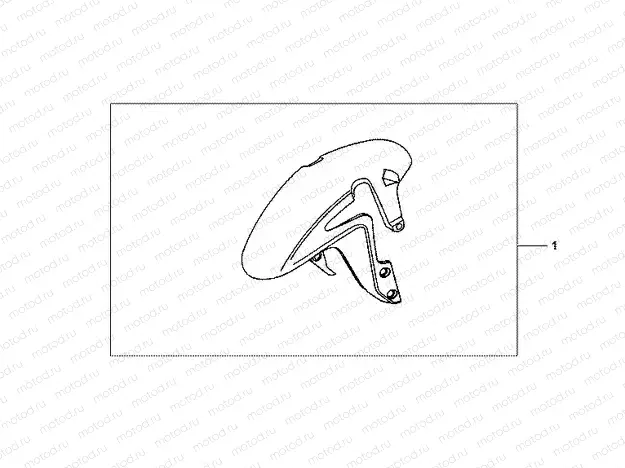 08P-08-01 KIT FR FENDER